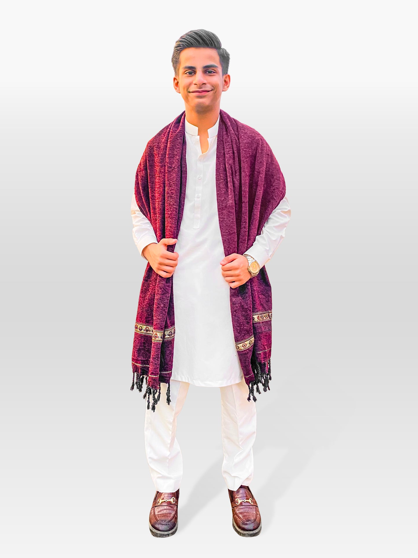 Meroon Color (Kids shawl)