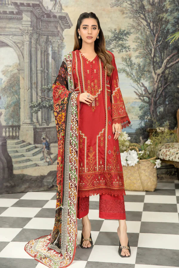 JOHRA EMBROIDERED 3 PIECE LADIES SUIT