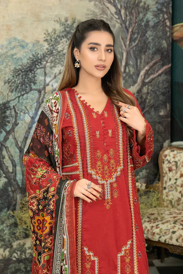 JOHRA EMBROIDERED 3 PIECE LADIES SUIT