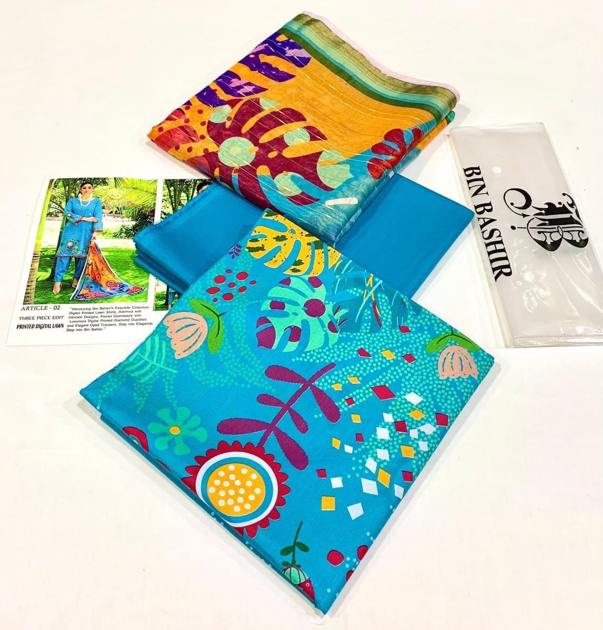BONANZA PRINTED 3 PIECE WITH DIAMOND DUBBATA