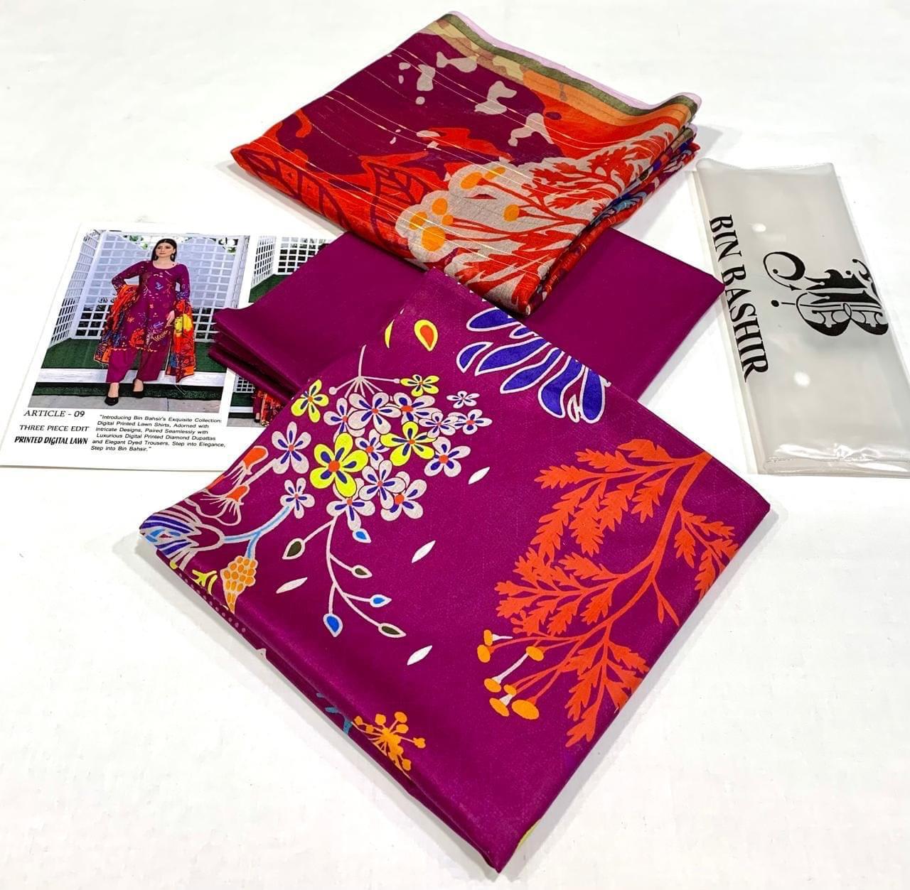 BONANZA PRINTED 3 PIECE WITH DIAMOND DUBBATA