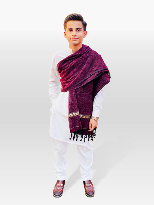 Meroon Color (Kids shawl)
