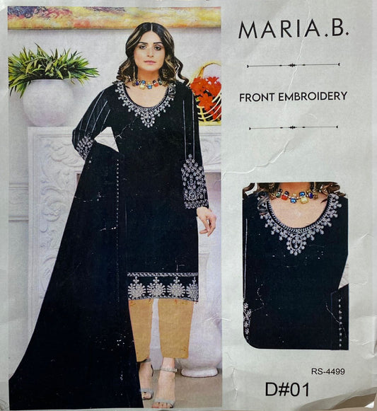 MARIA B . FULL EMBROIDERED 3 PIECE