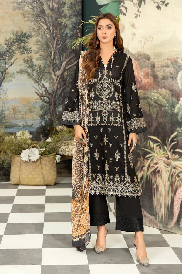 JOHRA EMBROIDERED 3 PIECE LADIES SUIT
