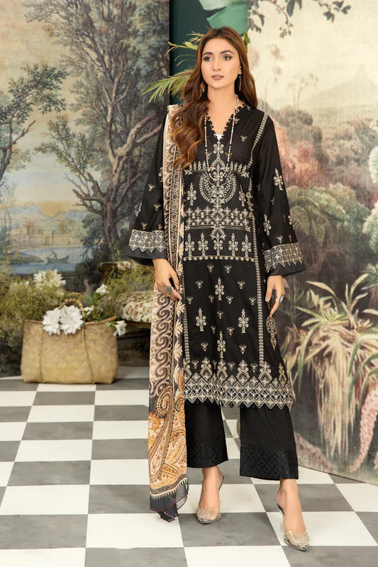 JOHRA EMBROIDERED 3 PIECE LADIES SUIT