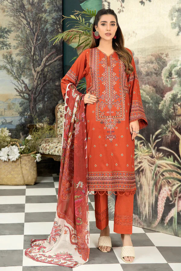 JOHRA EMBROIDERED 3 PIECE LADIES SUIT