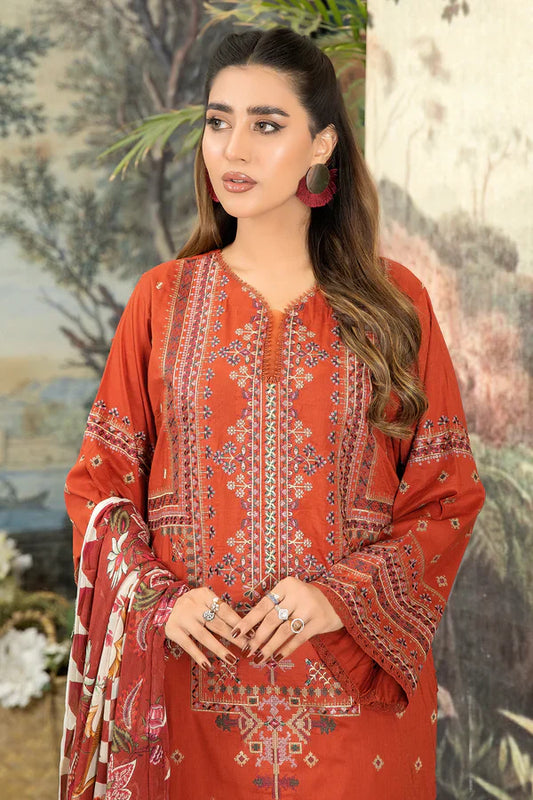 JOHRA EMBROIDERED 3 PIECE LADIES SUIT
