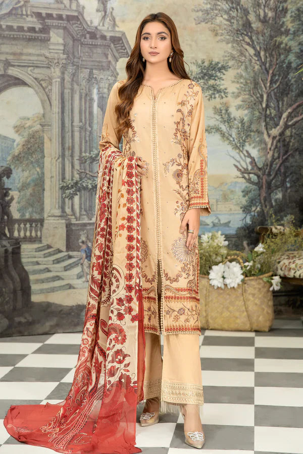 JOHRA EMBROIDERED 3 PIECE LADIES SUIT