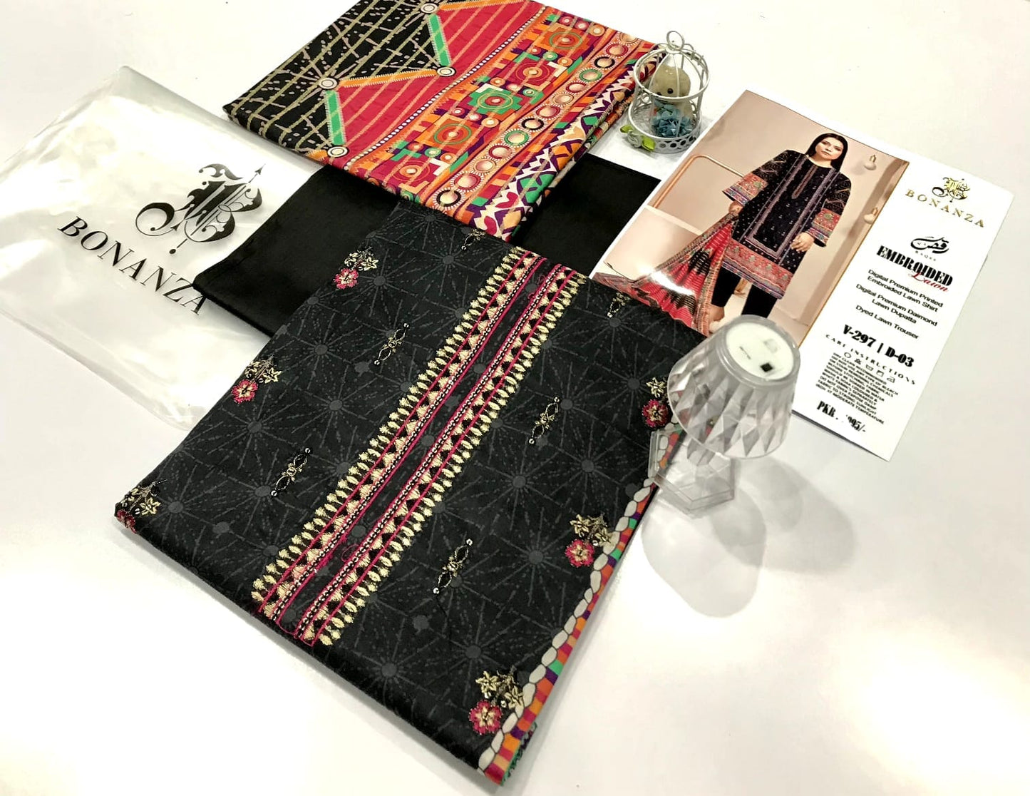 BONANZA LAWN EMBROIDERED |3 PIECE| RAQAS