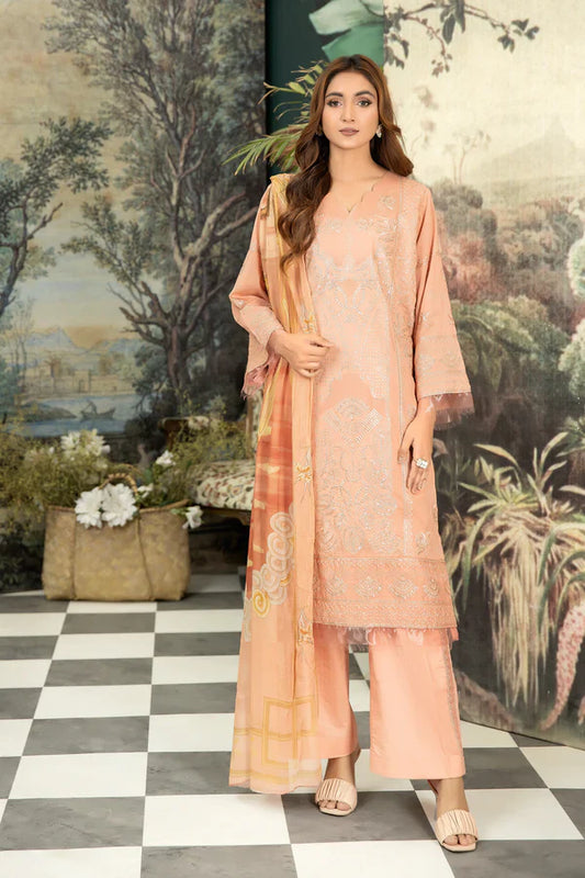 JOHRA EMBROIDERED 3 PIECE LADIES SUIT
