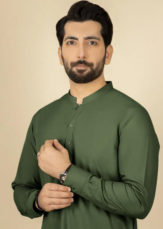 (GREEN SHADE)  Unstitched Men's Suit