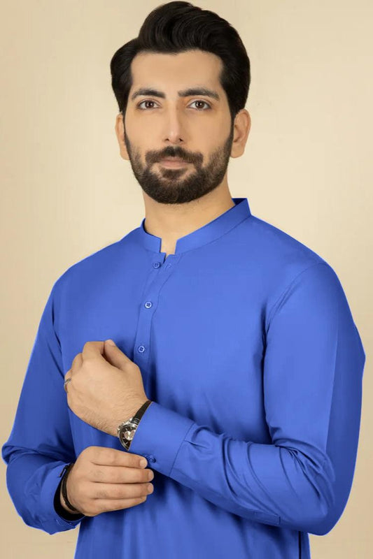 (ROYAL BLUE SHADE)  Unstitched Men's Suit