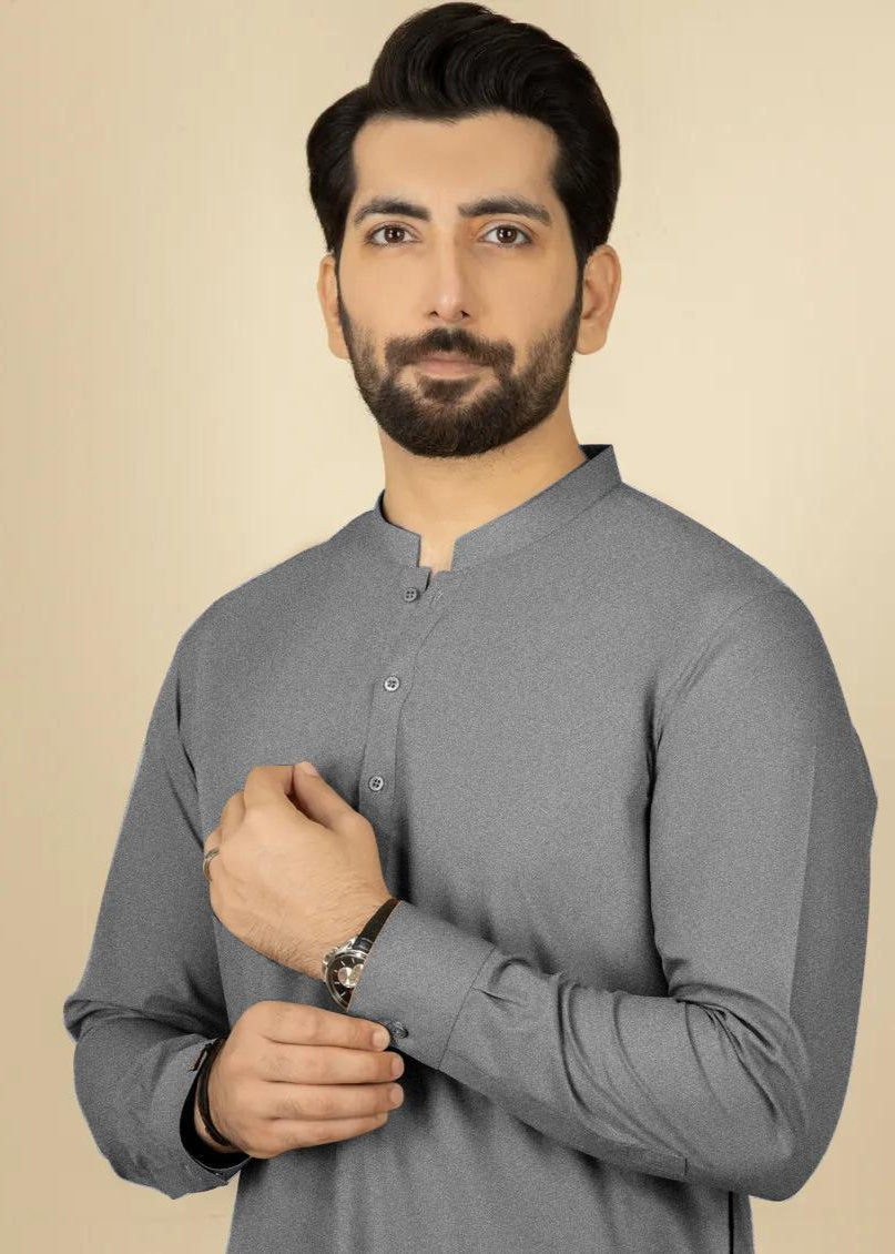 GRAY SHADE |WOOL UNSTITCHED MEN SUIT
