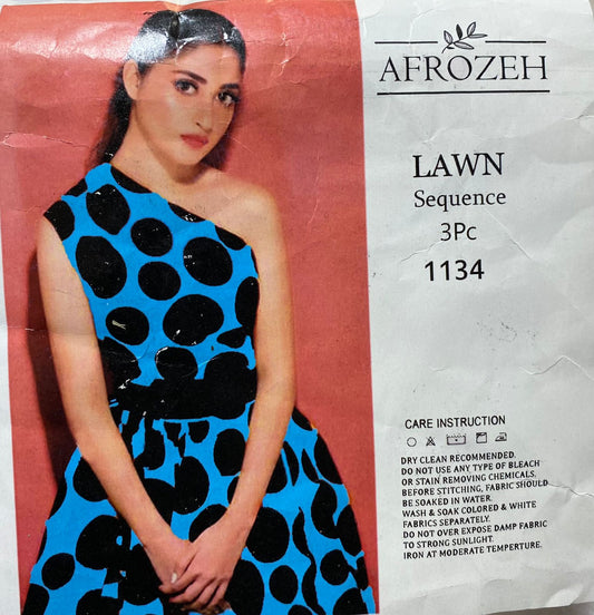 AFROZEH . FULL EMBROIDERED 3 PIECE