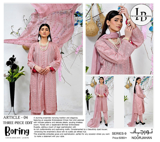 Bonanza Lawn (3 Piece) | Noor Jahan