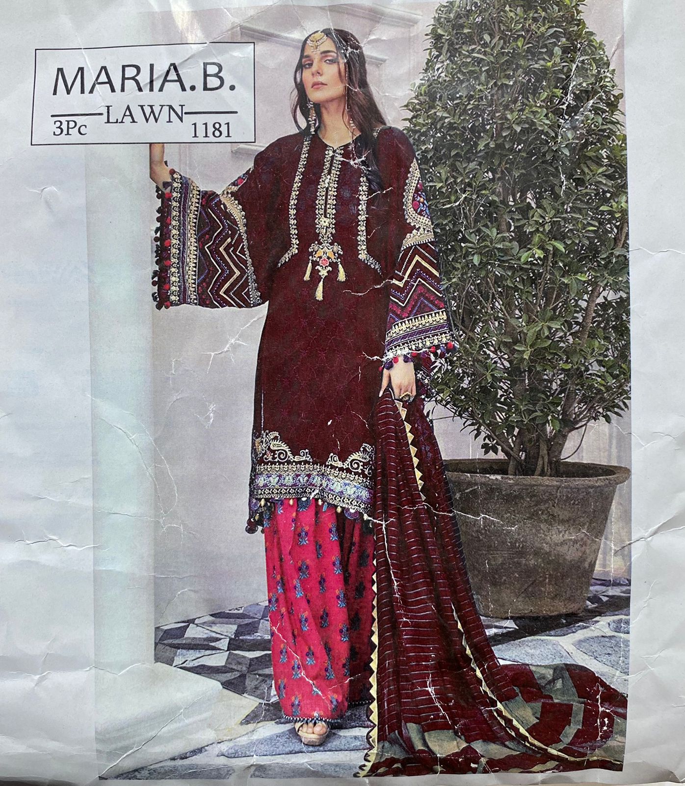 MARIA B . FULL EMBROIDERED 3 PIECE