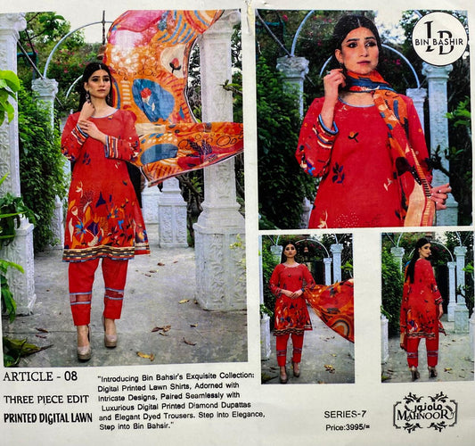 BONANZA PRINTED 3 PIECE WITH DIAMOND DUBBATA