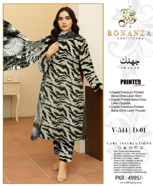 Bonanza Jhalak 3pc (D-01) (V544)