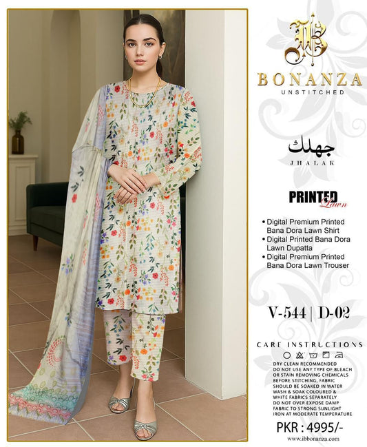 Bonanza Jhalak 3pc (D-02) (V-544)